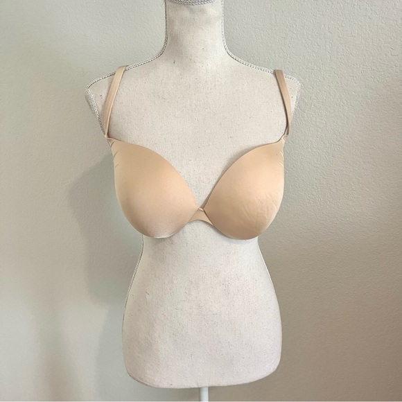 SKIMS Pushup Plunge Dip Sand Bra - Picture 4 of 6